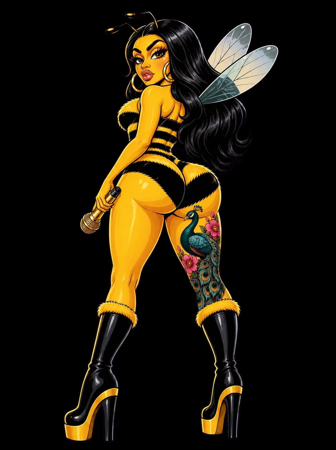 Cardi Bee poses like an unapologetic blockchain baddie